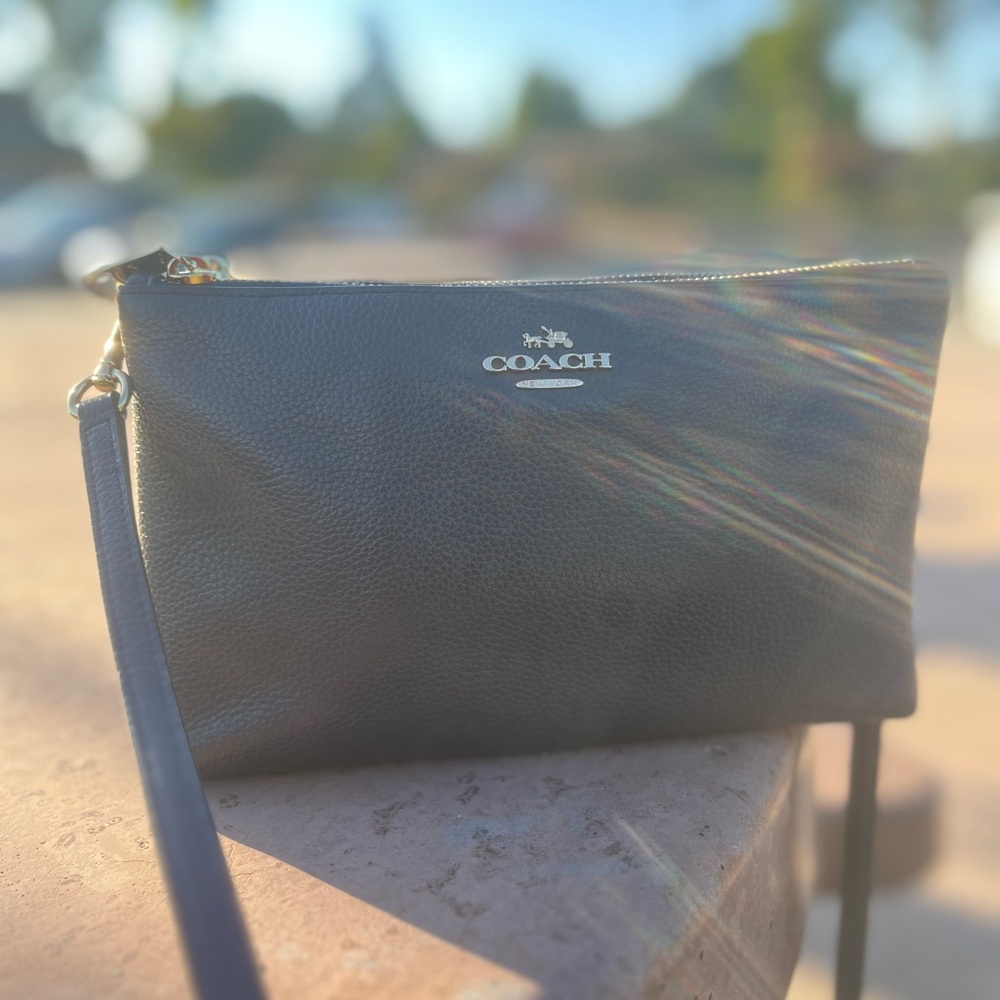 COACH Authentic Leather Crossbody Handbag